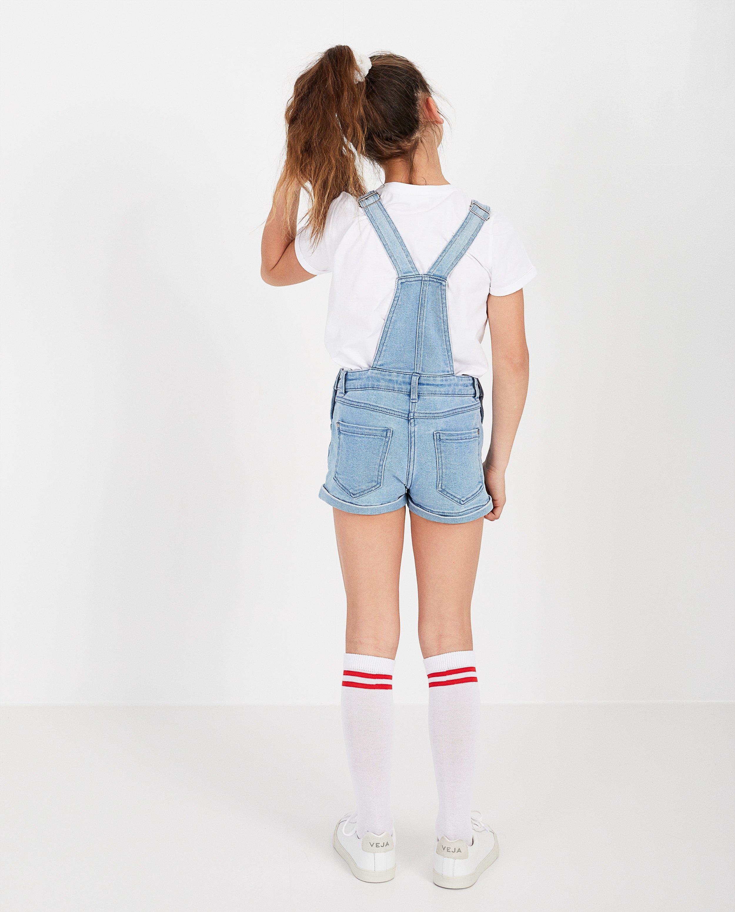 Jumpsuits - Lichtblauwe denim salopette