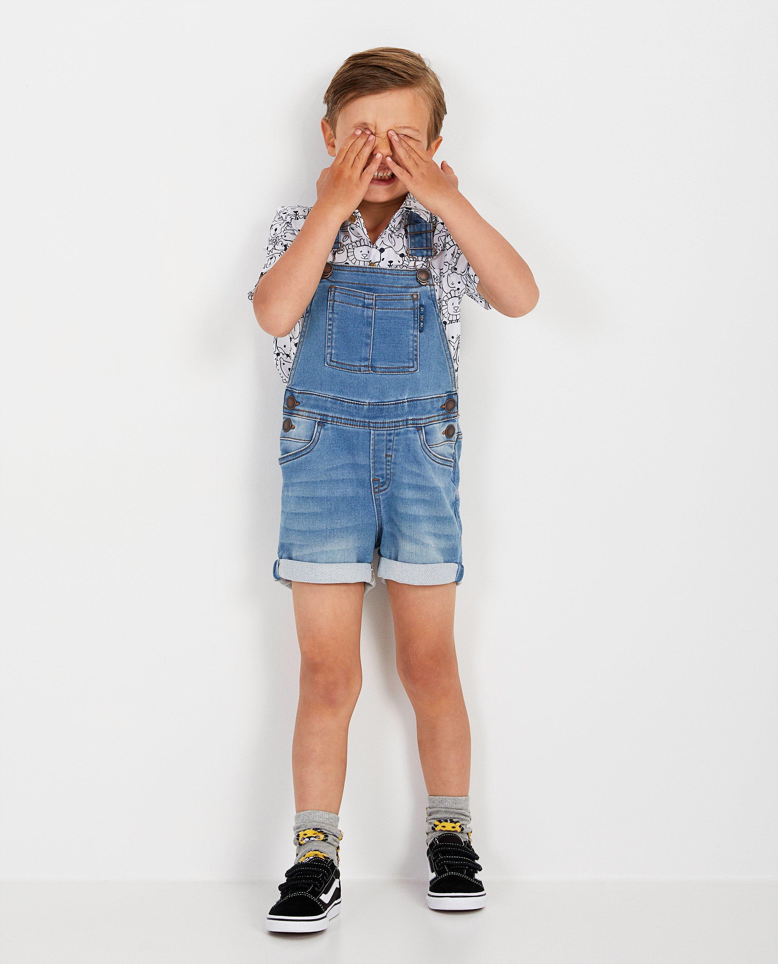 Jumpsuits - Blauwe salopette Maya