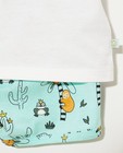 Nachtkleding - Witte 2-delige pyjama met print