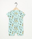 Lichtblauwe pyjama met print - allover - Cuddles and Smiles
