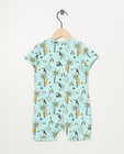 Nachtkleding - Lichtblauwe pyjama met print