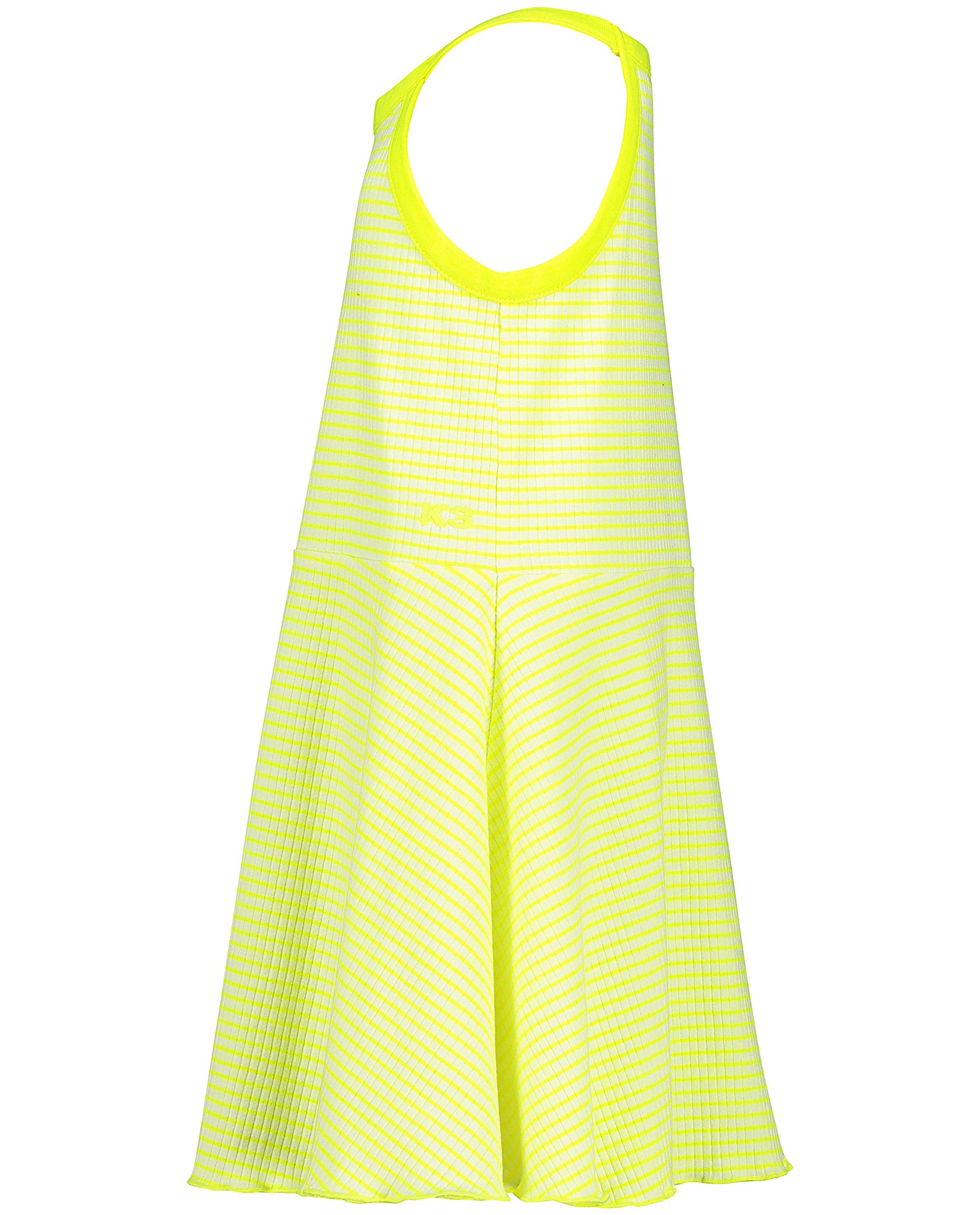 Kleedjes - Witte jurk met fluostreepjes K3