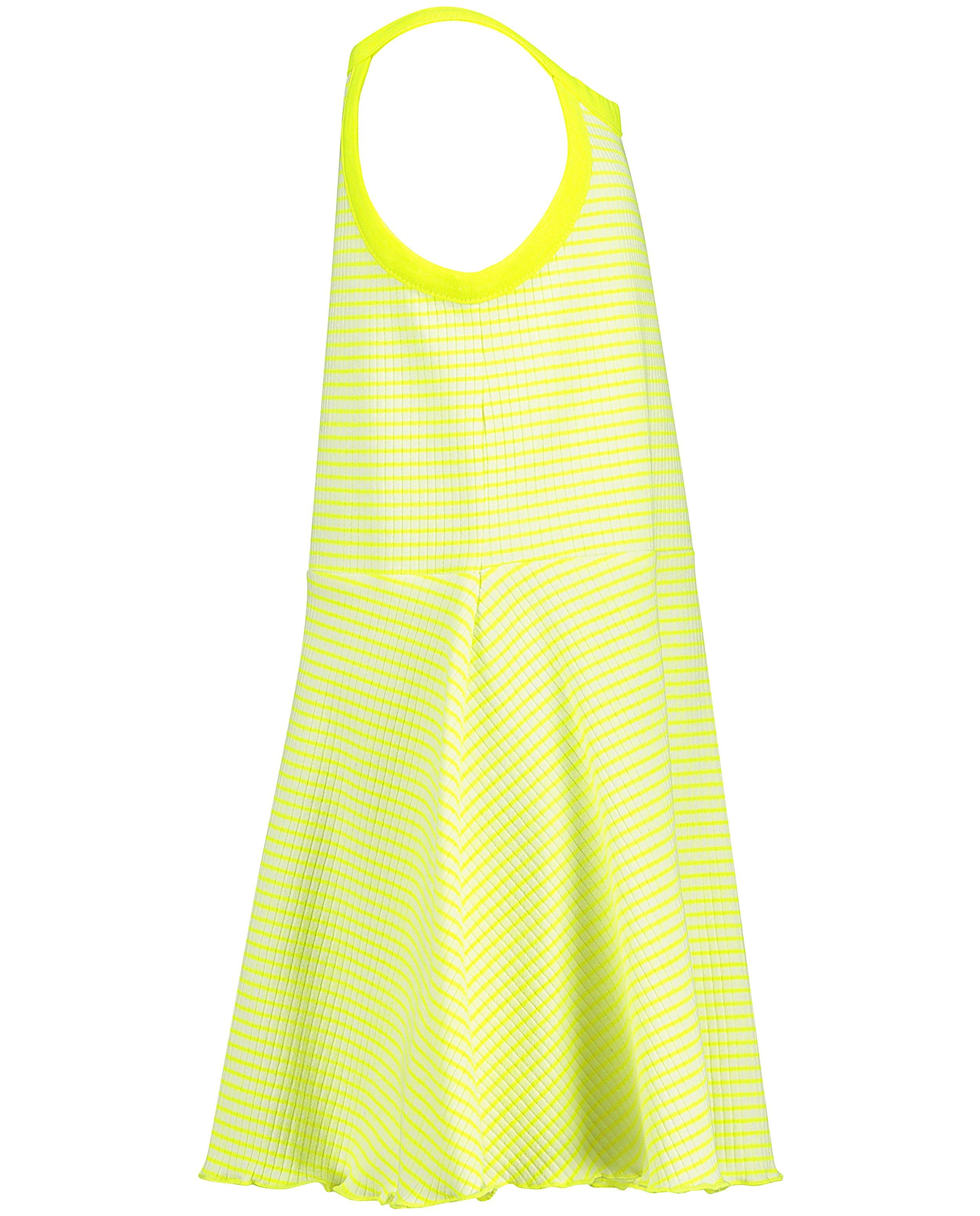 Kleedjes - Witte jurk met fluostreepjes K3
