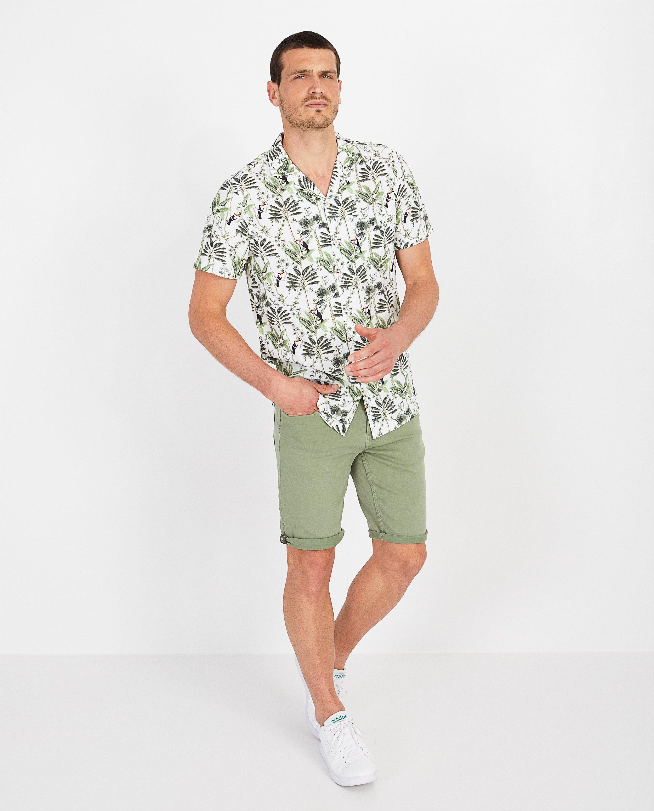 Bermuda vert en coton bio - #familystoriesJBC - Familystories