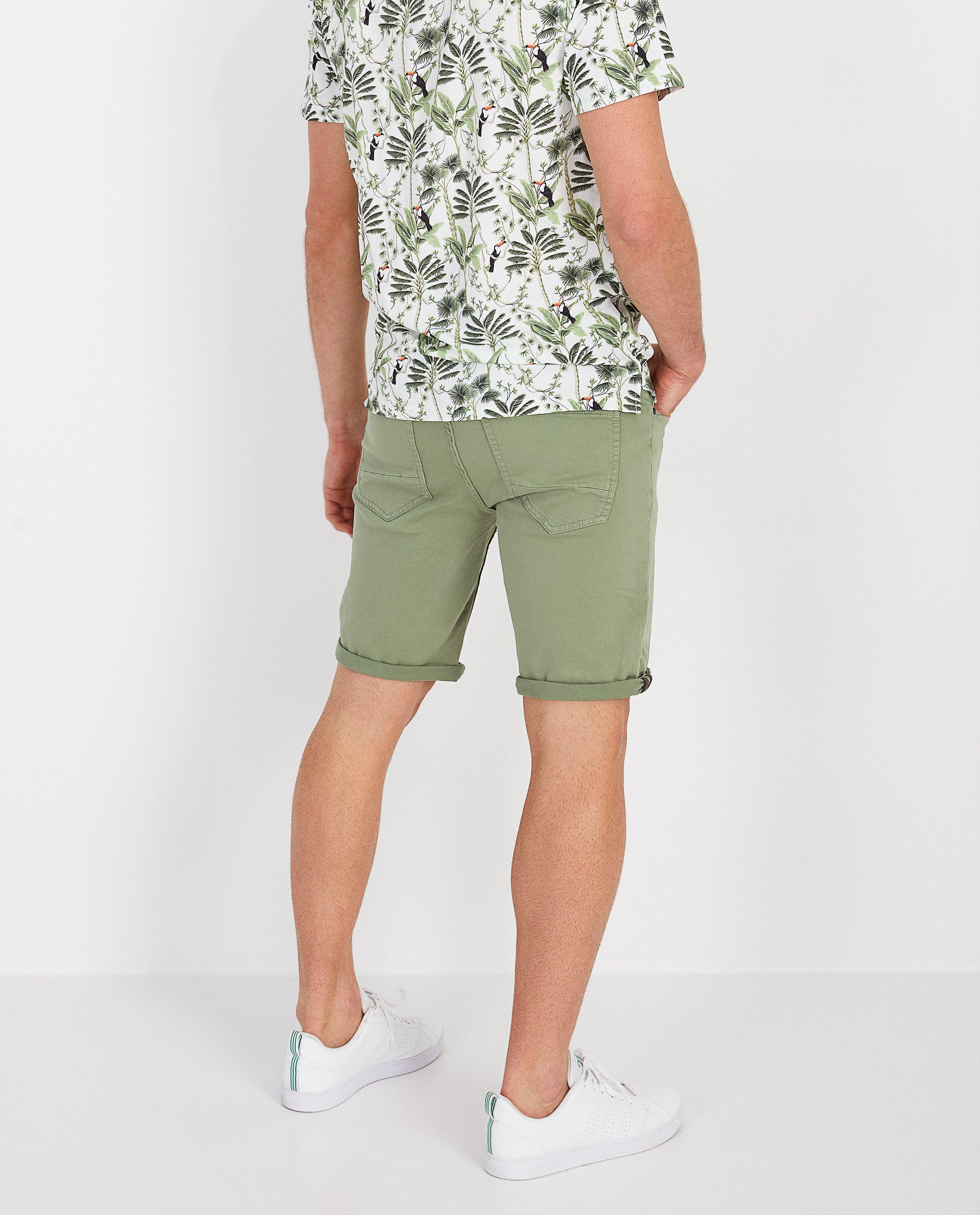 Shorts - Bermuda vert en coton bio