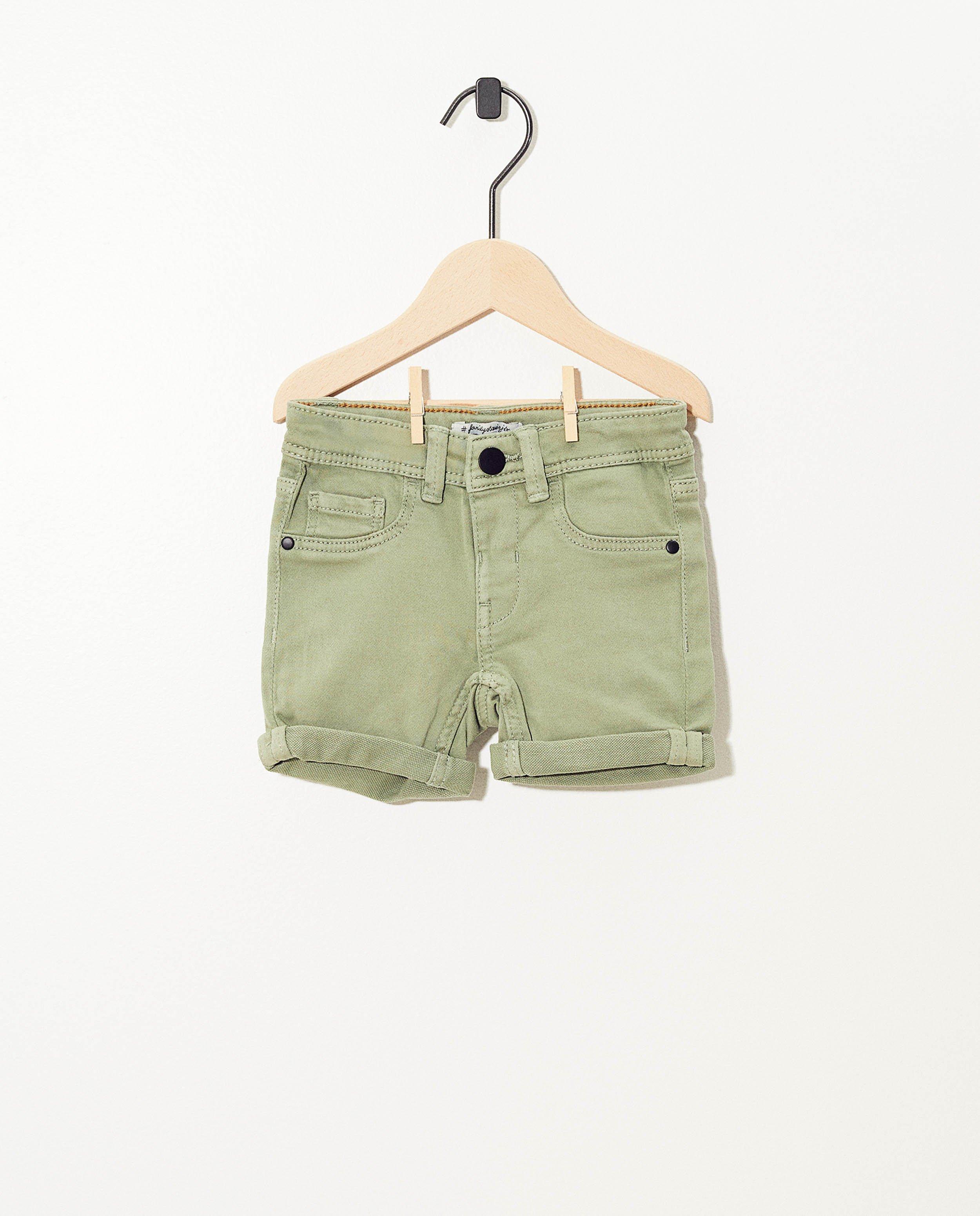 Bermuda vert en coton bio - #familystoriesJBC - Familystories