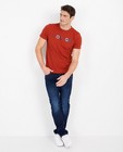 Roestbruin T-shirt met opschrift - 'voyage' - Quarterback