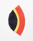 Breigoed - Heren hoedje in zwart, geel en rood
