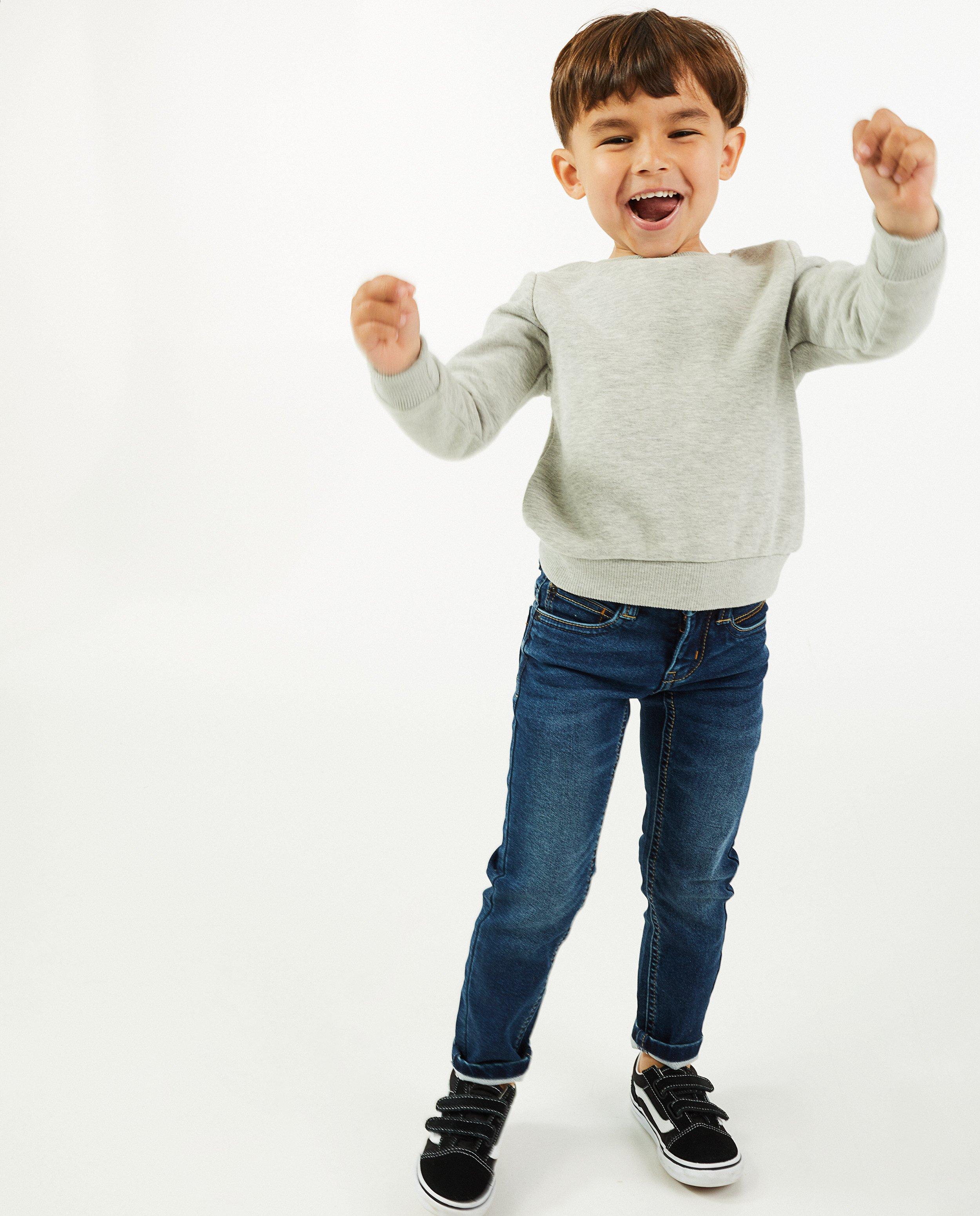Jeans slim bleu Simon, 2-7 ans - taille ajustable - JBC