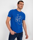 T-shirts - Blauw T-shirt met print Baptiste