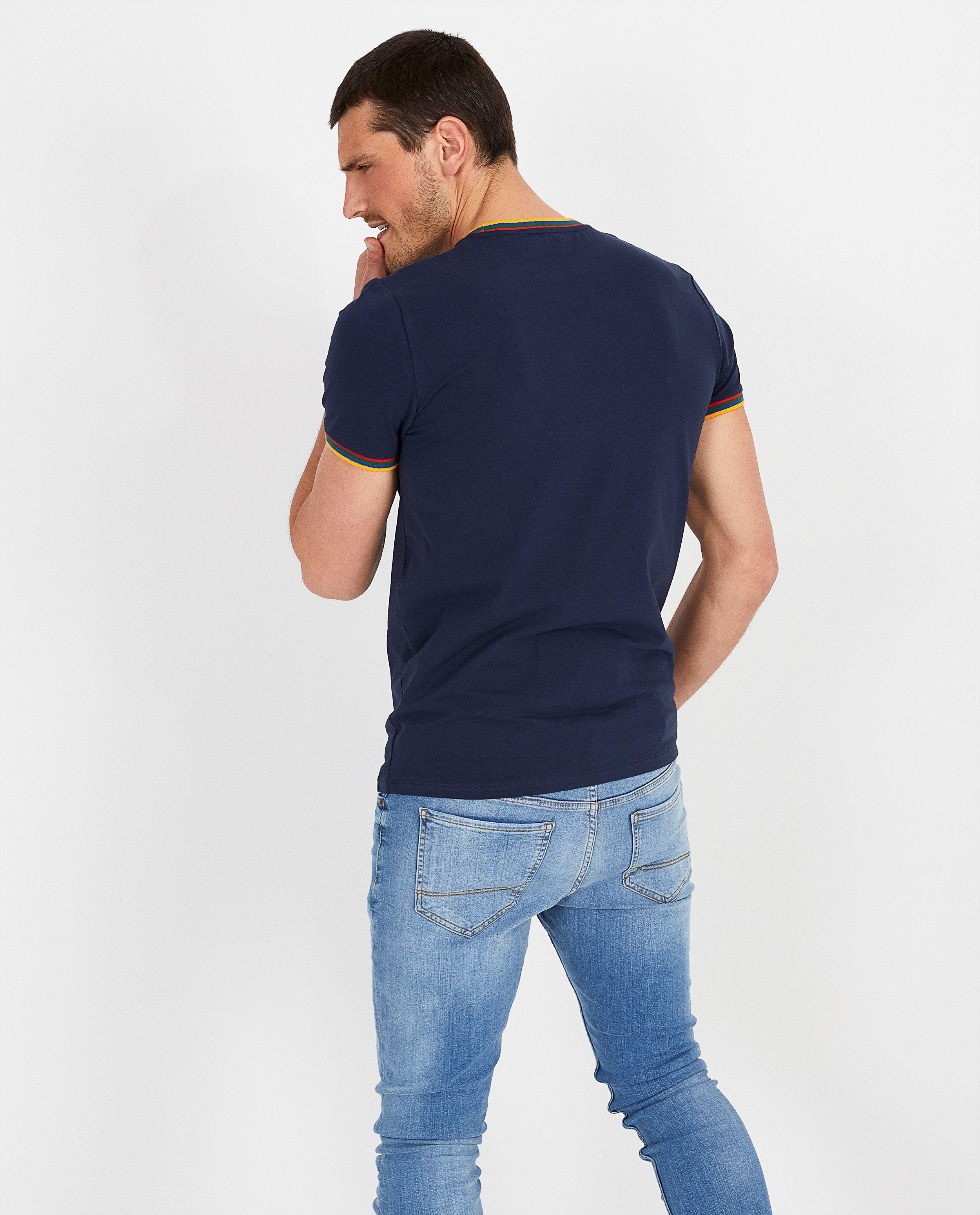 T-shirts - Blauw 'wielertoerist'-shirt Baptiste