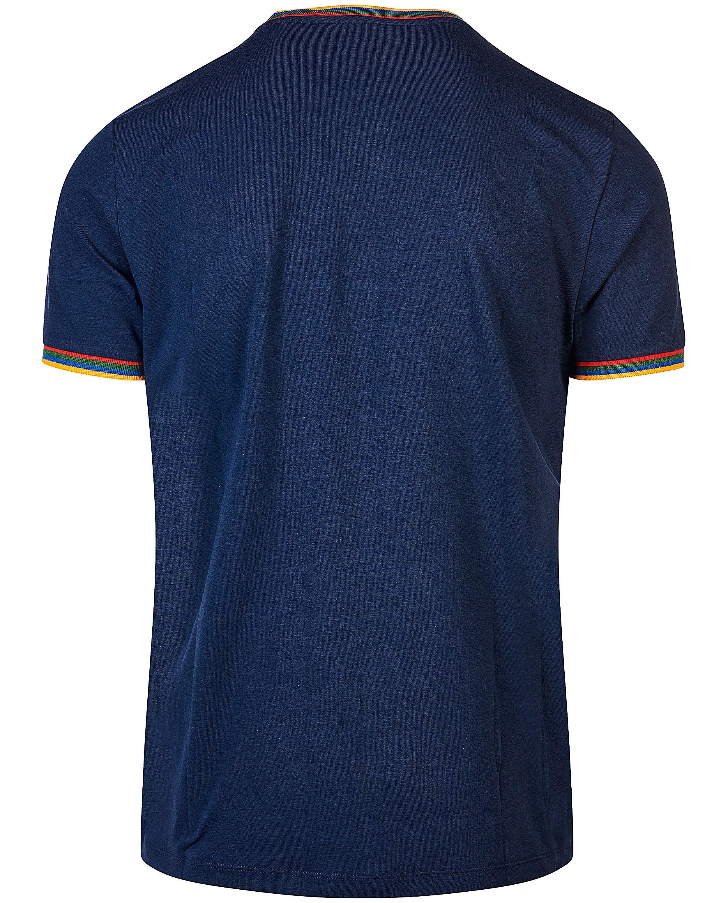 T-shirts - Blauw 'wielertoerist'-shirt Baptiste
