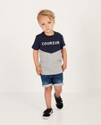 'Coureur'-shirt Baptiste, 2-7 jaar - blauw en grijs - Baptiste