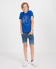 Blauw T-shirt Baptiste, 7-14 jaar - met fiets - Baptiste