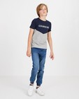 'Coureur'-shirt Baptiste, 7-14 jaar - grijs-blauw - Baptiste