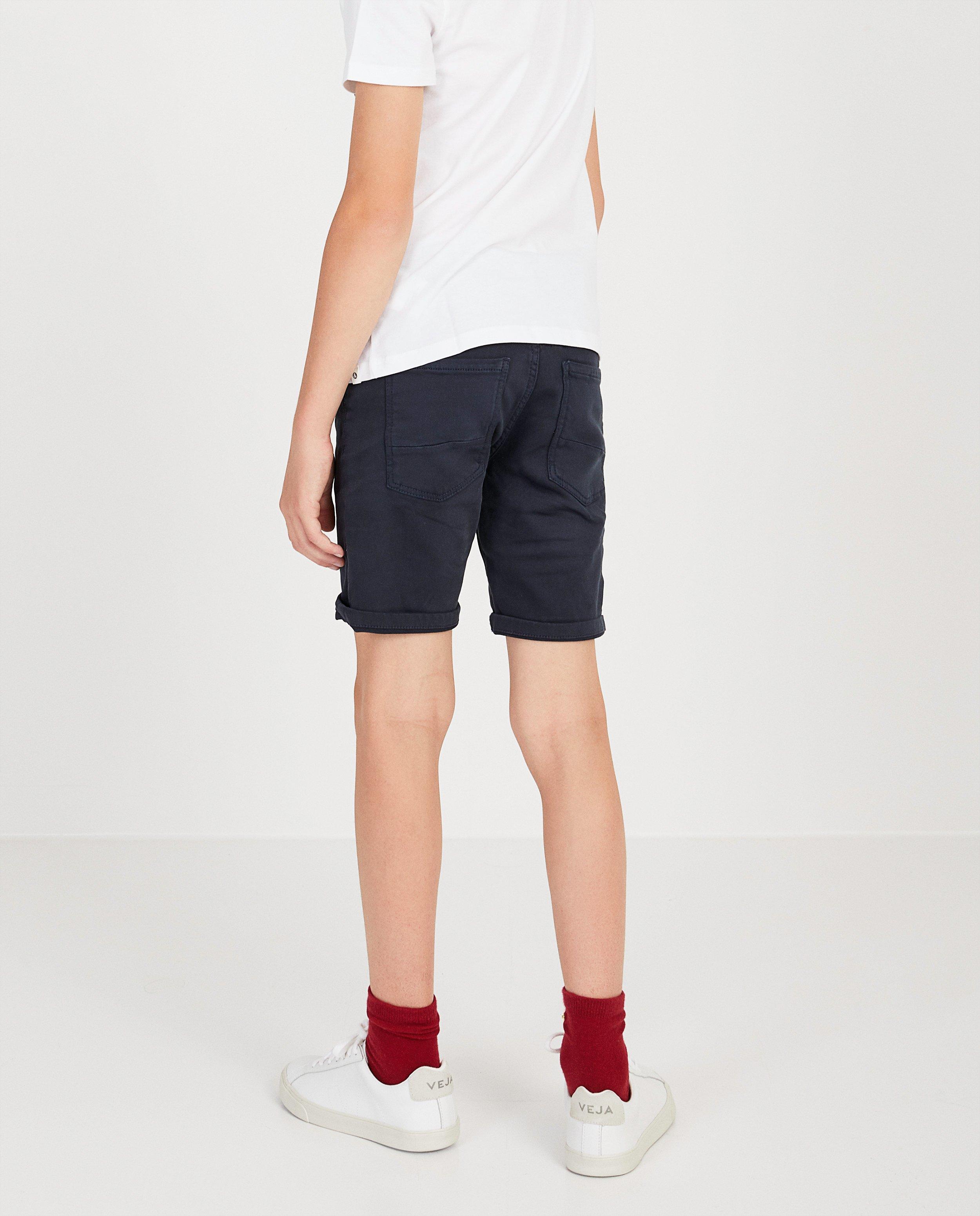 Shorten - Organic sweat denim bermuda, 7-14 jaar