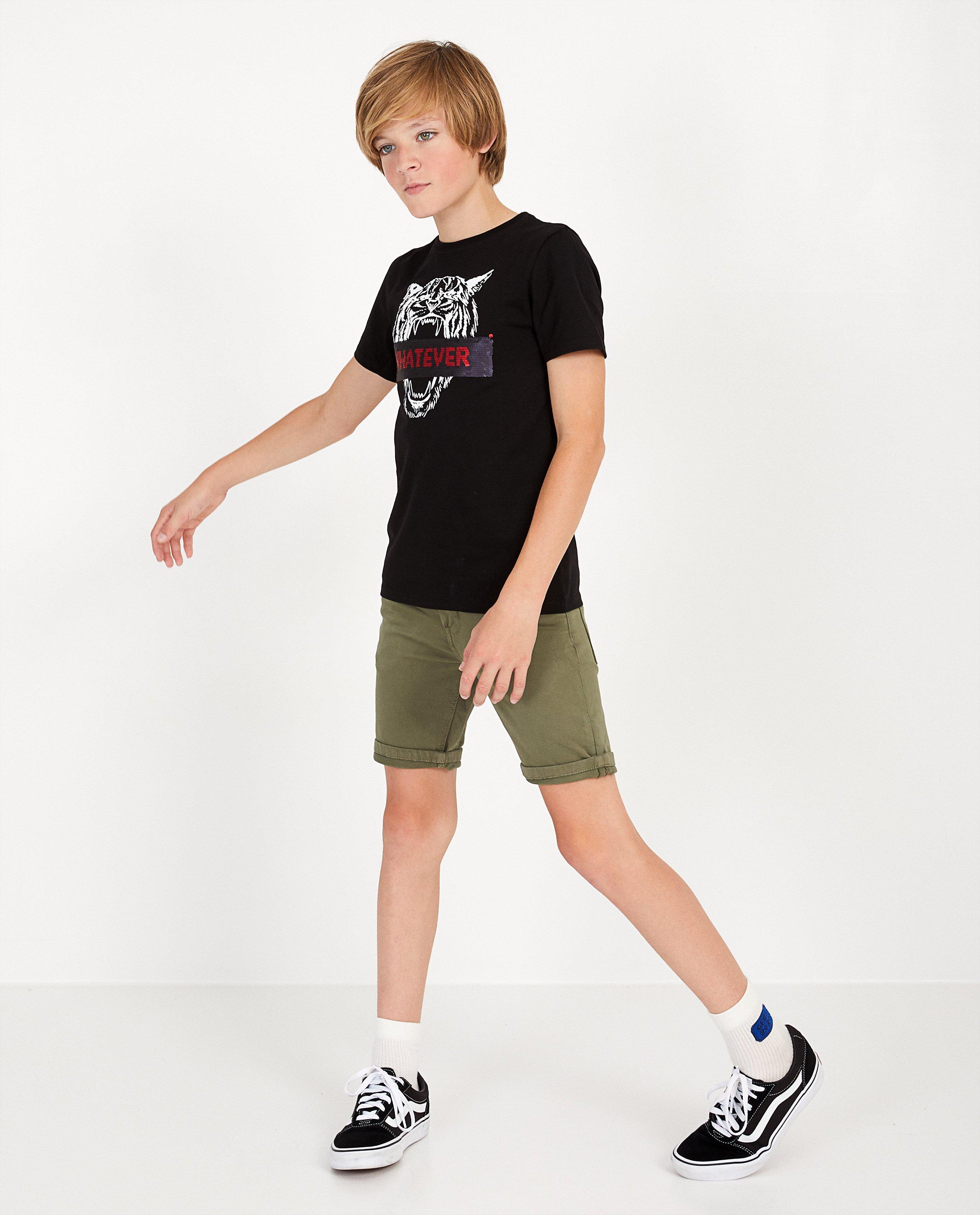 Bermuda en sweat denim, 7-14 ans - null - JBC