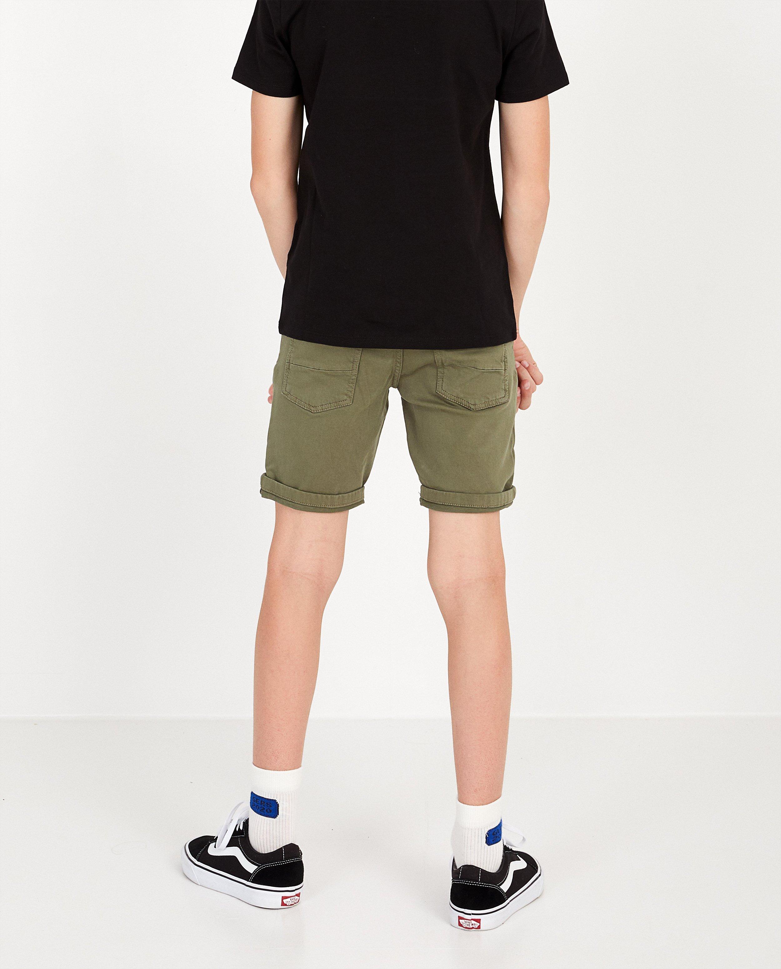 Shorts - Bermuda en sweat denim, 7-14 ans