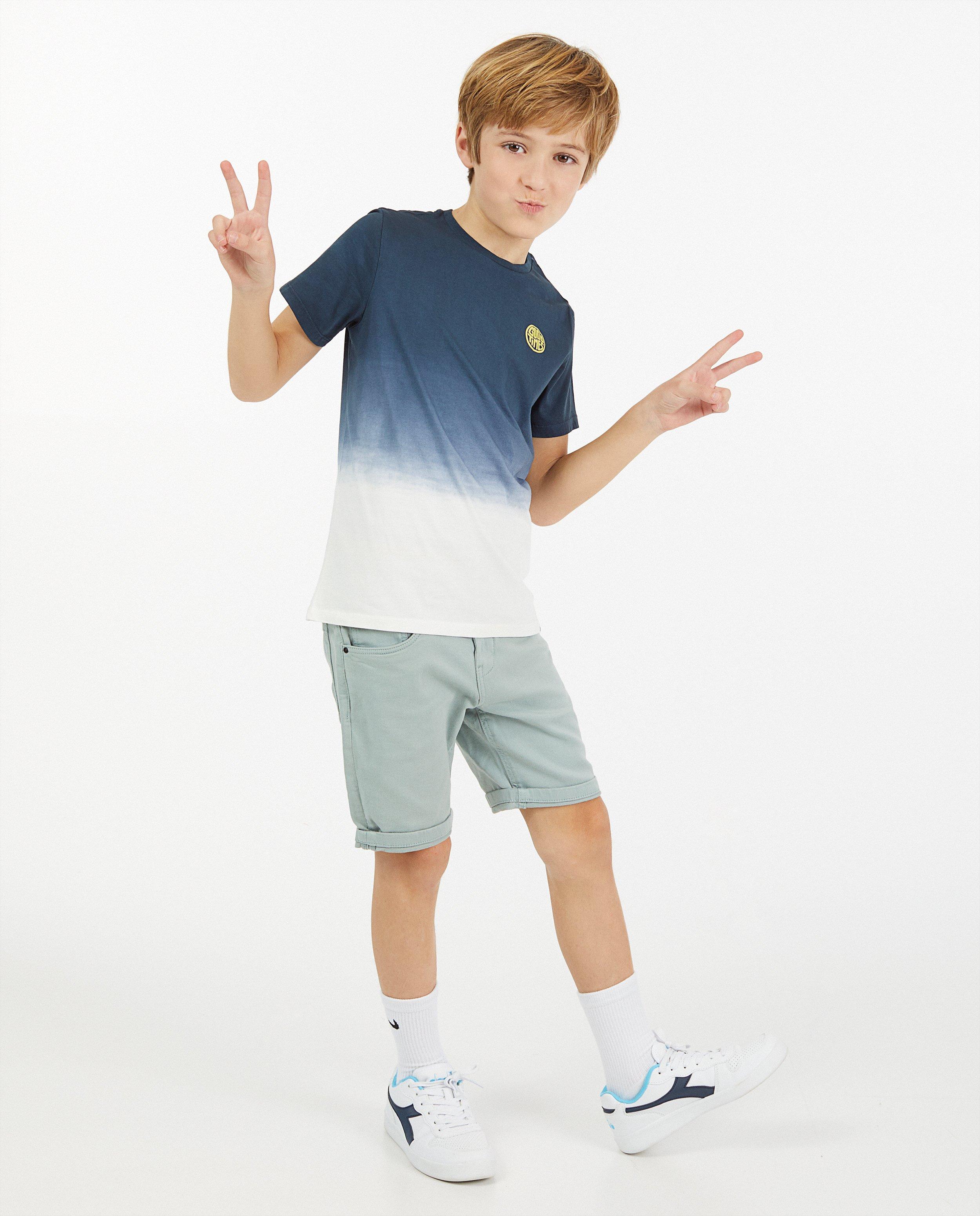 Organic sweat denim bermuda, 7-14 jaar - stretch - JBC