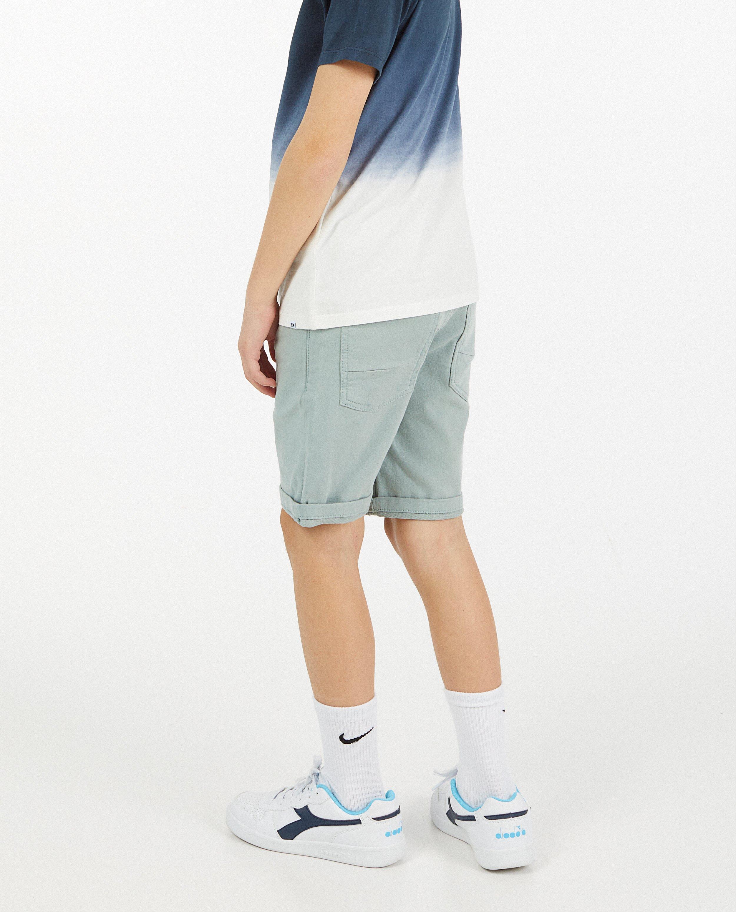 Shorten - Organic sweat denim bermuda, 7-14 jaar