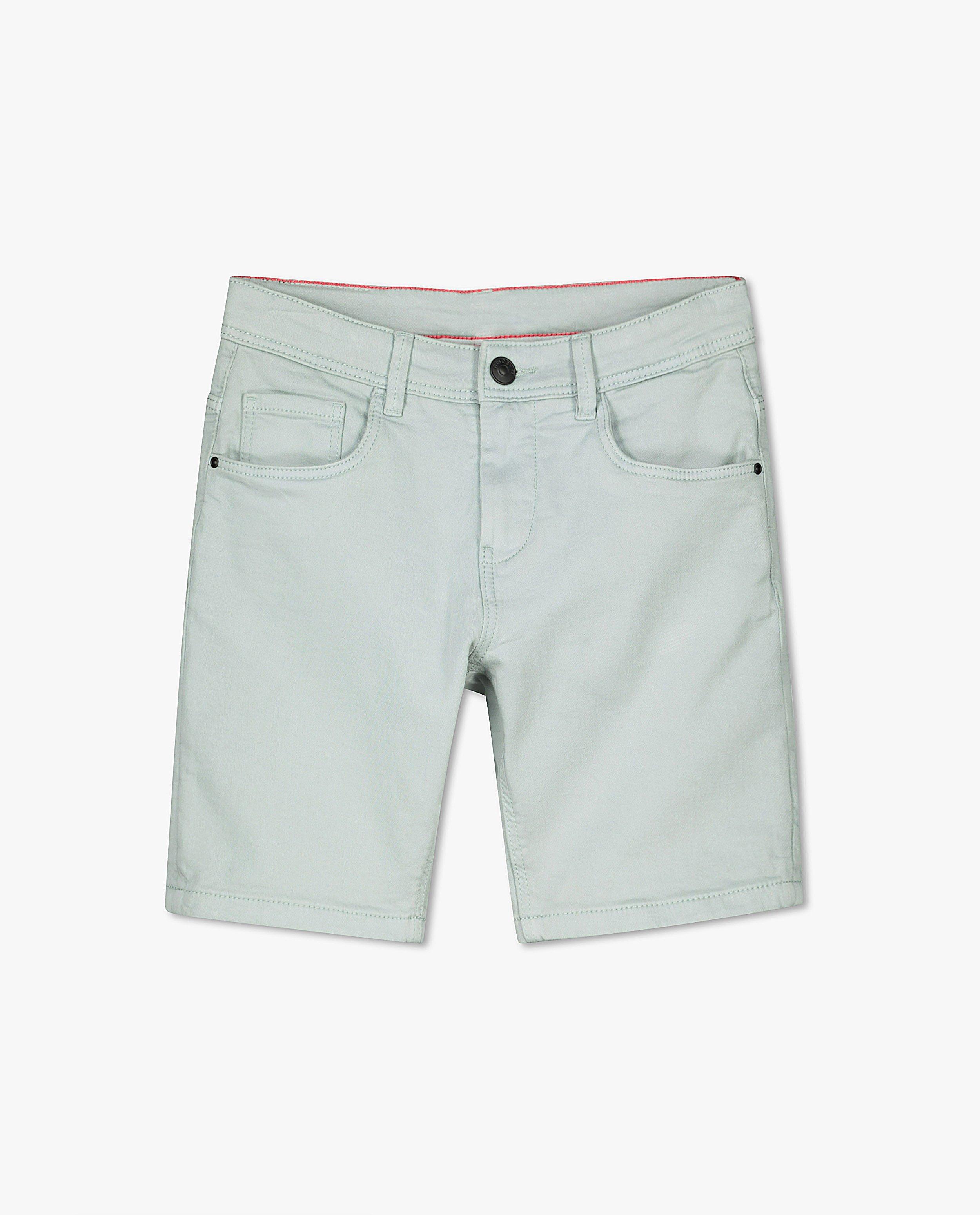Shorten - Organic sweat denim bermuda, 7-14 jaar