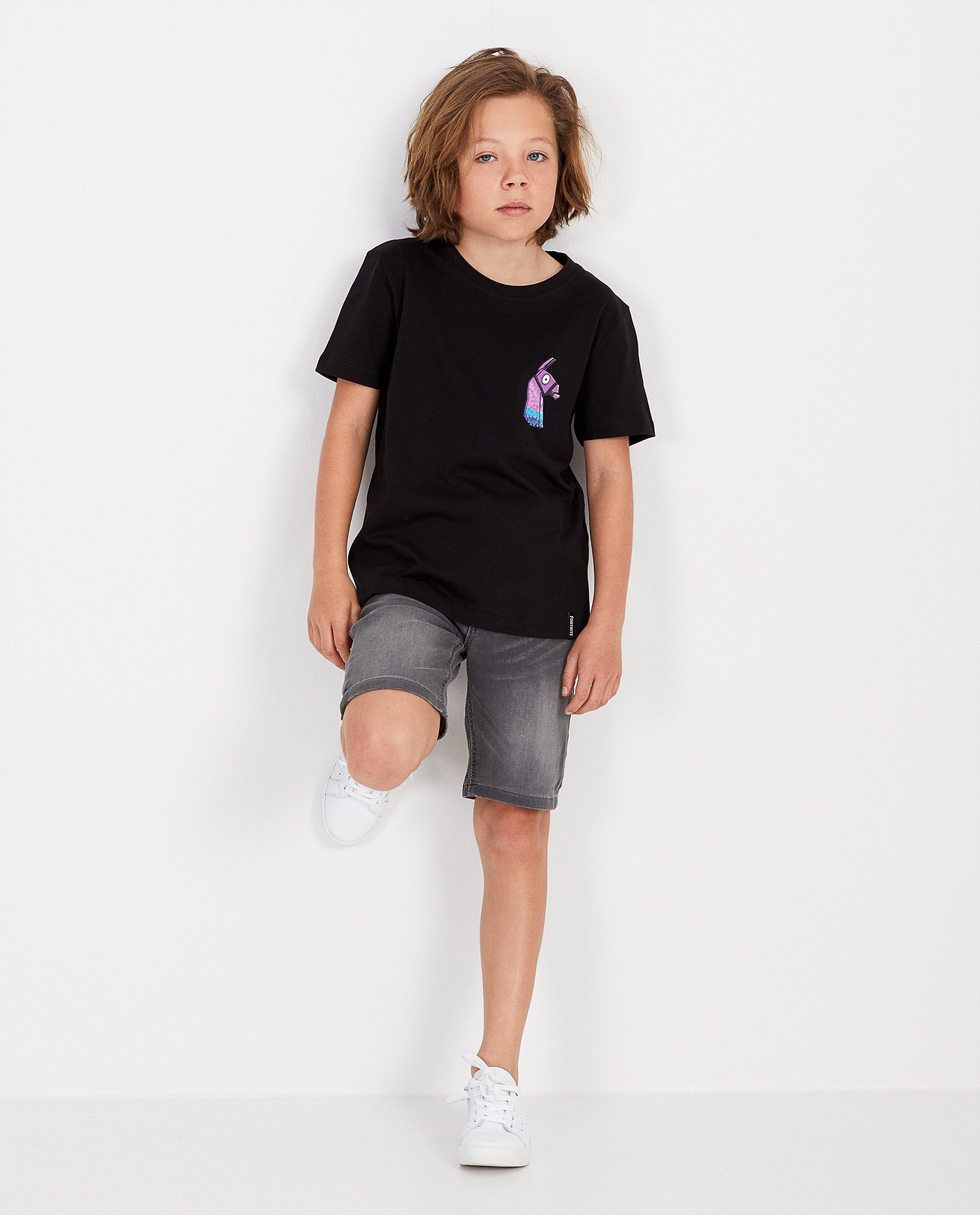 Bermuda en sweat denim Simon, 7-14 ans - null - JBC