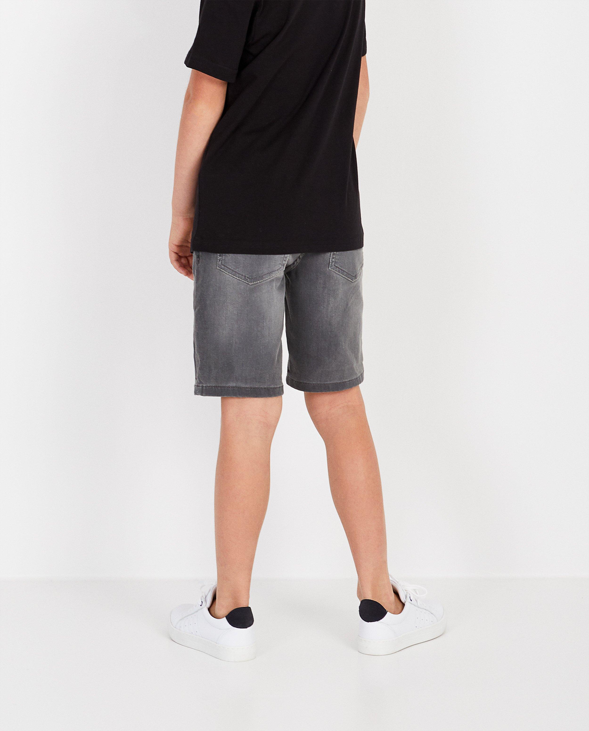 Shorts - Bermuda en sweat denim Simon, 7-14 ans