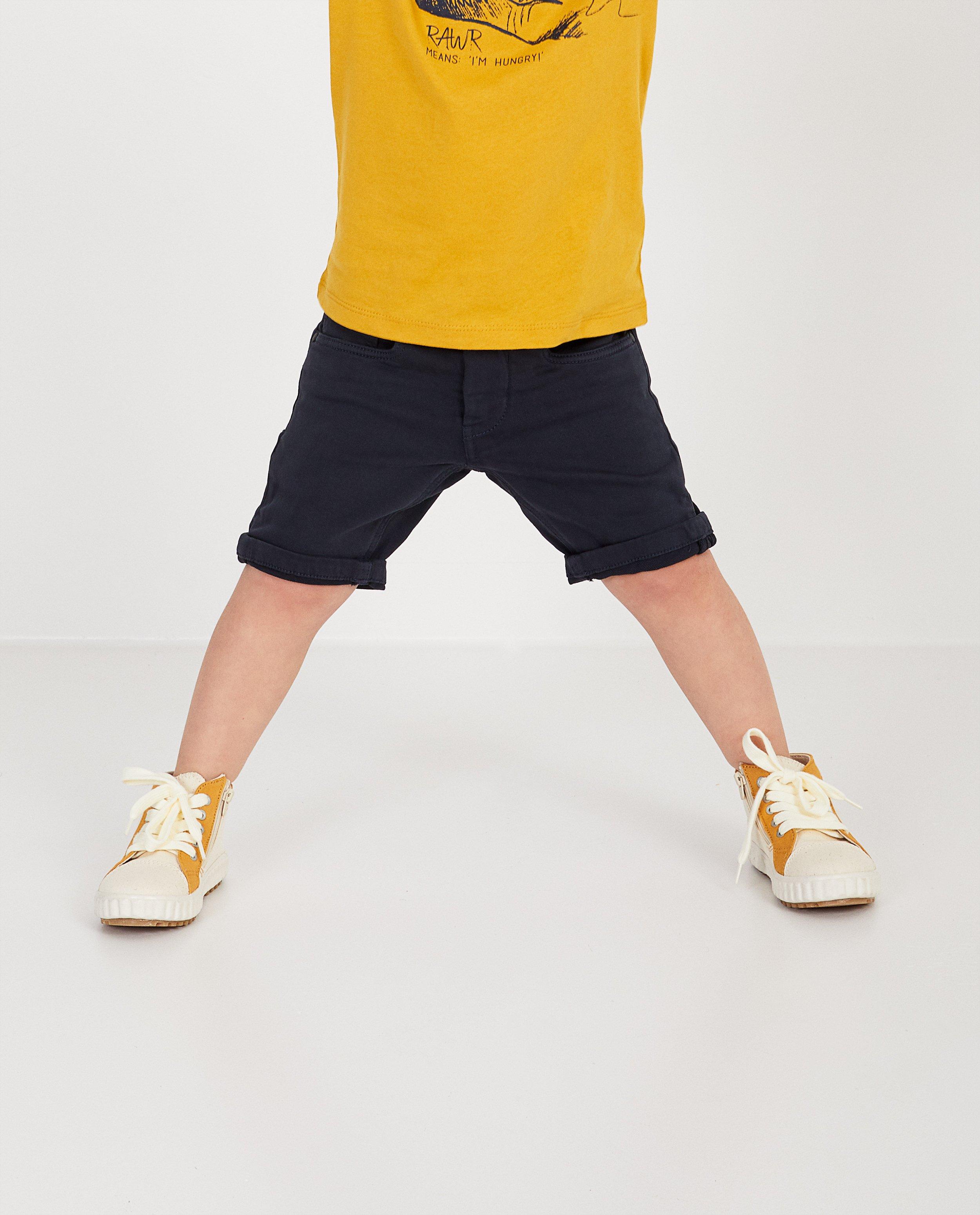 Shorten - Sweat denim bermuda, 2-7 jaar