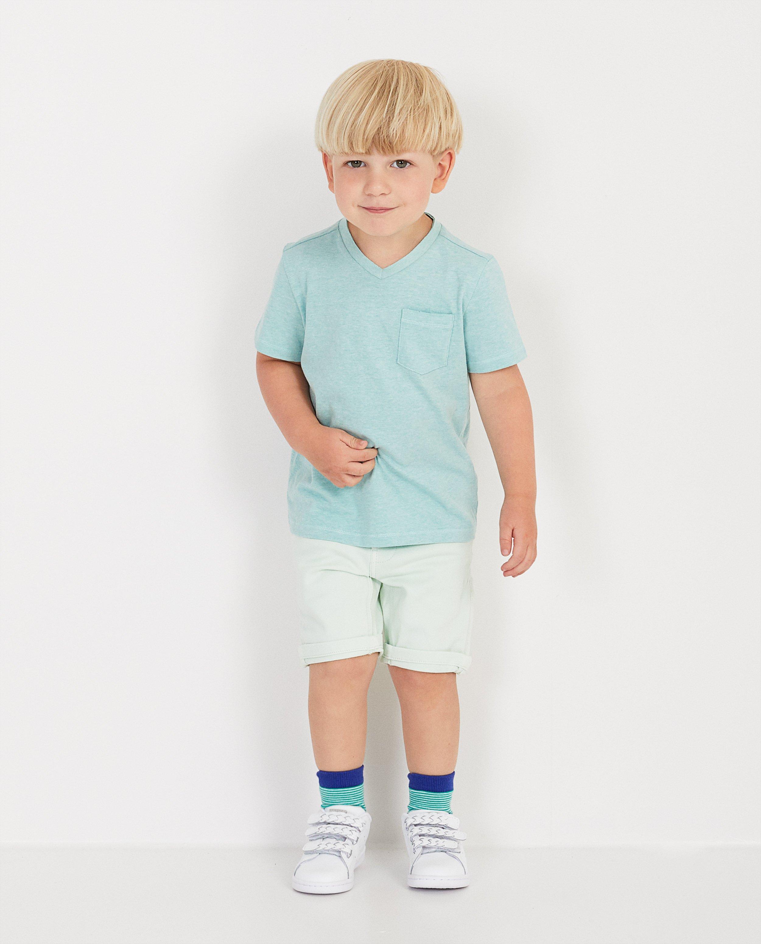 Bermuda en sweat denim, 2-7 ans - D&eacute;tails du produit - bleu - image num&eacute;ro 1