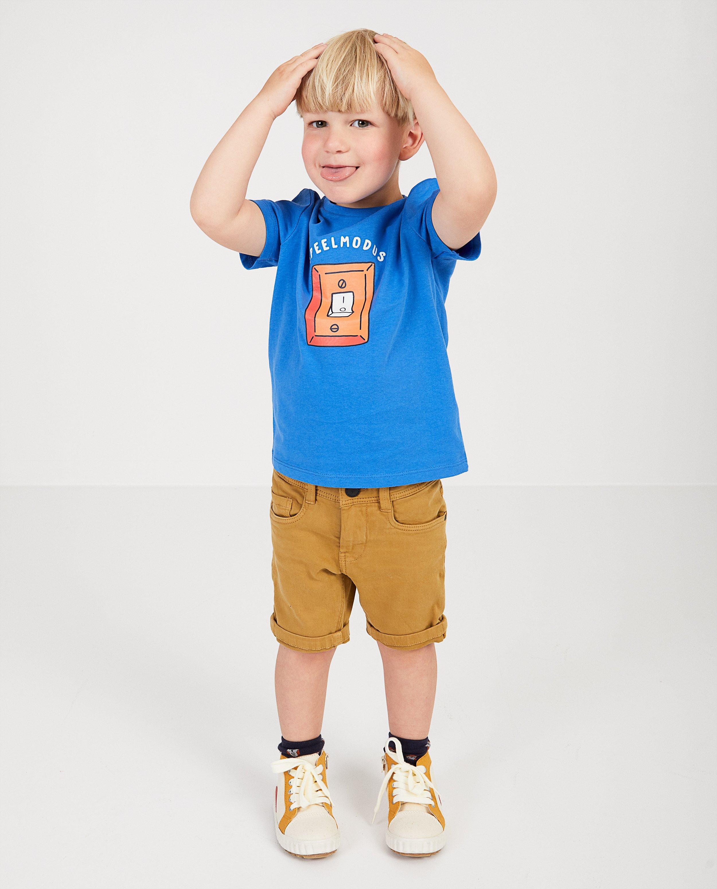 Sweat denim bermuda, 2-7 jaar - null - JBC