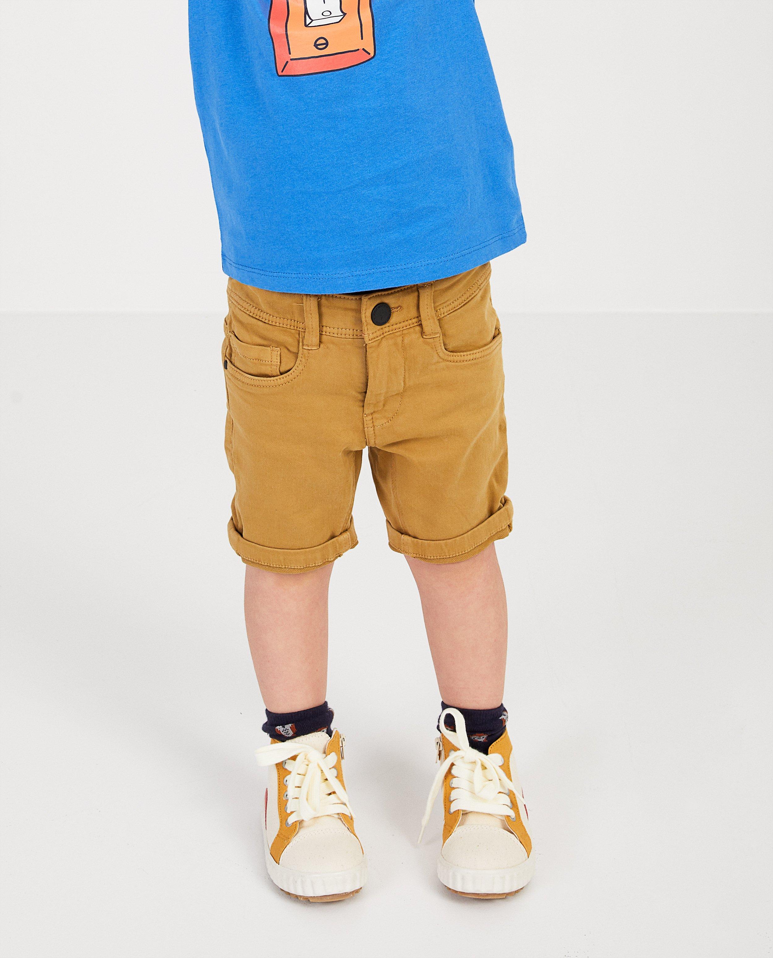 Shorten - Sweat denim bermuda, 2-7 jaar