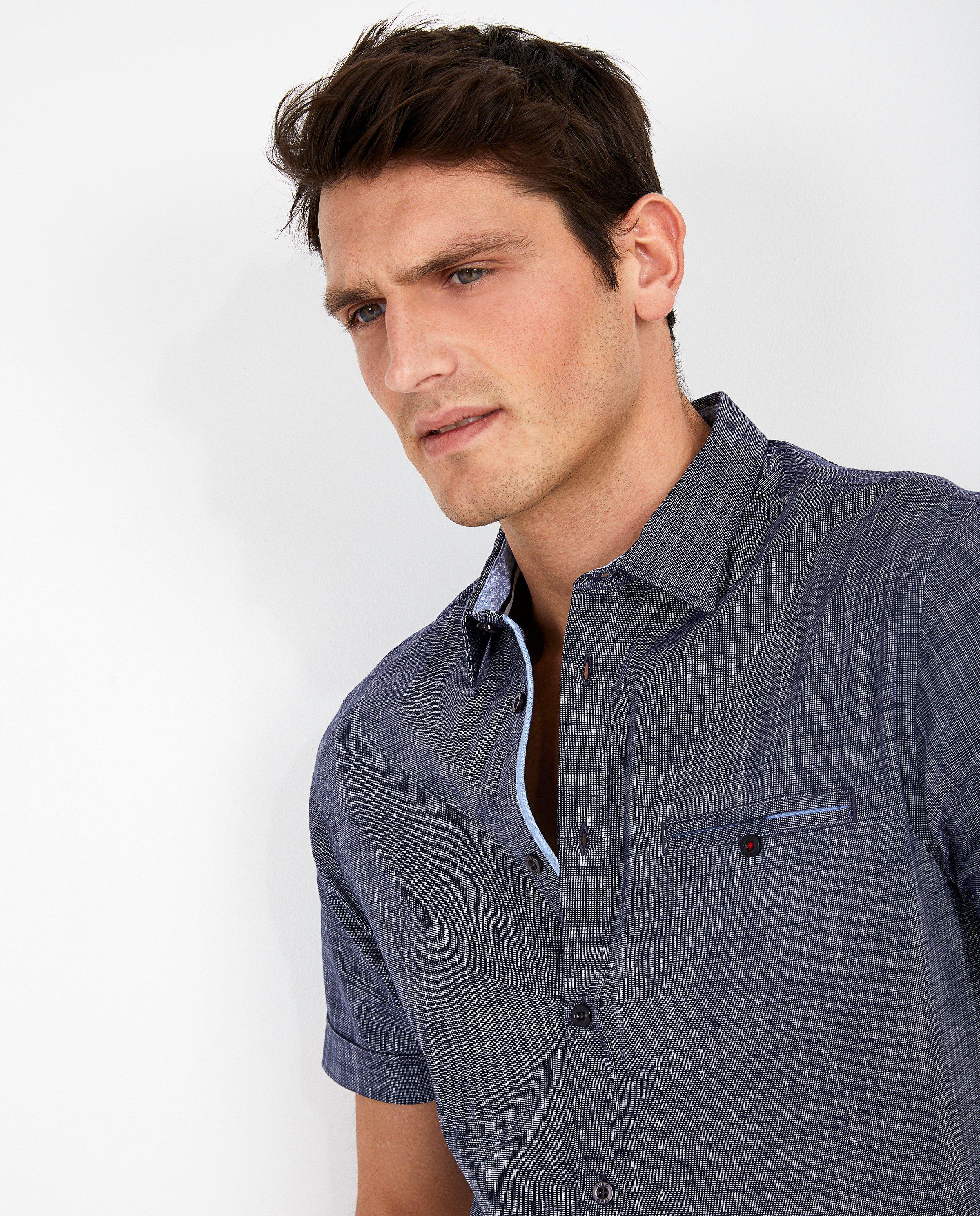 Donkergrijs hemd met korte mouwen - Product Detail - donkergrijs - afbeelding nummer 4