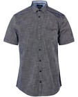 Hemden - Donkergrijs hemd met korte mouwen
