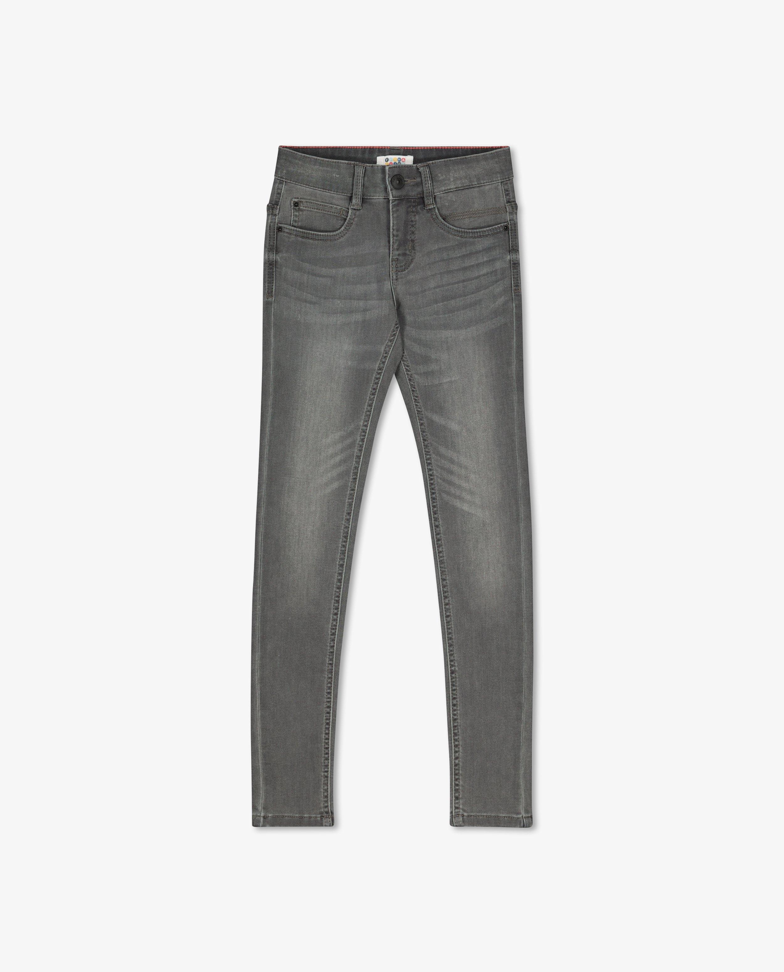 Jeans - Grijze superskinny Noah, 7-14 jaar