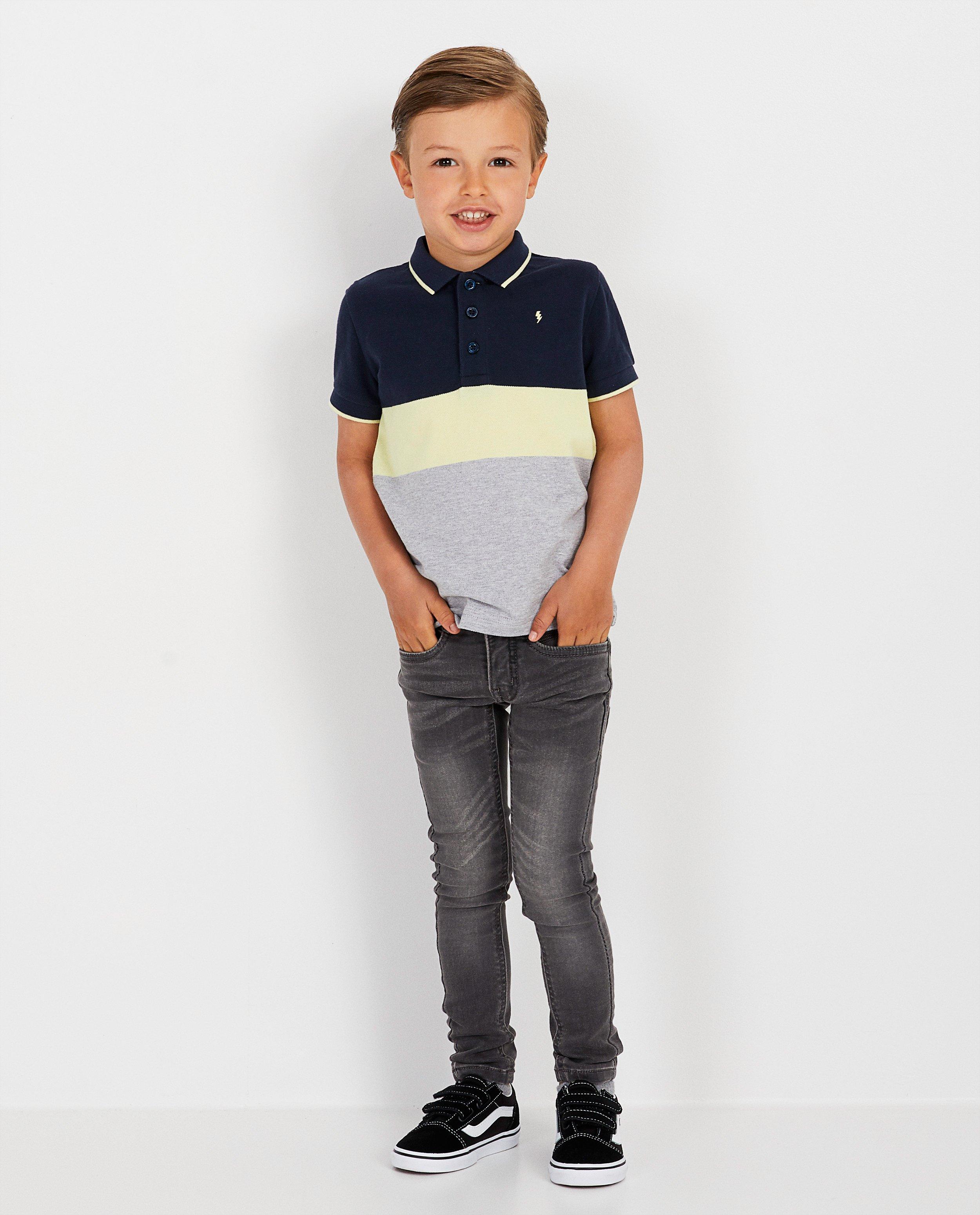 Sweat denim superskinny Noah, 2-7 jaar - stretch - JBC