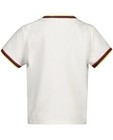 T-shirts - Wit T-shirt met opschrift Baptiste