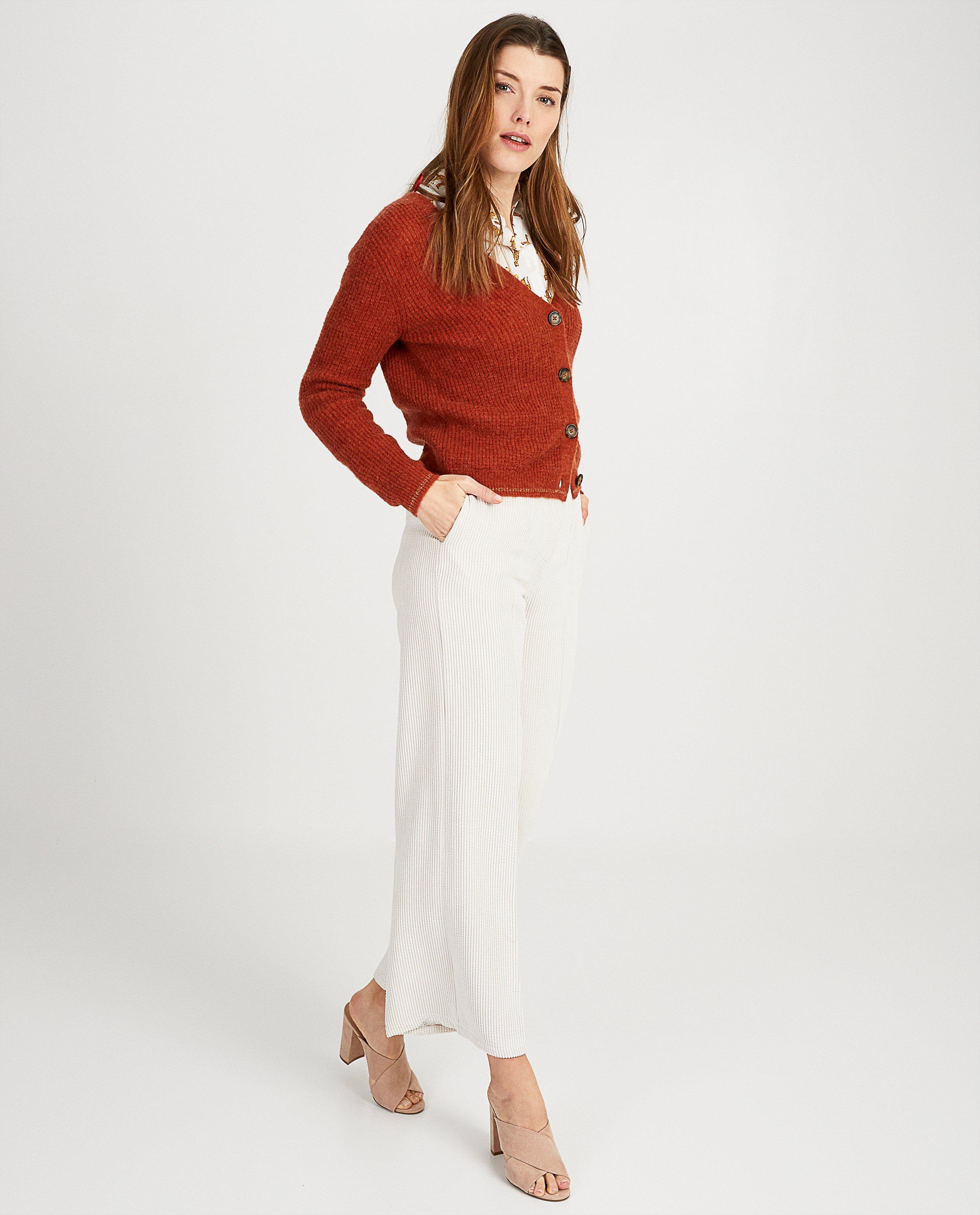 Pantalon blanc Ella Italia - velours côtelé - Ella Italia