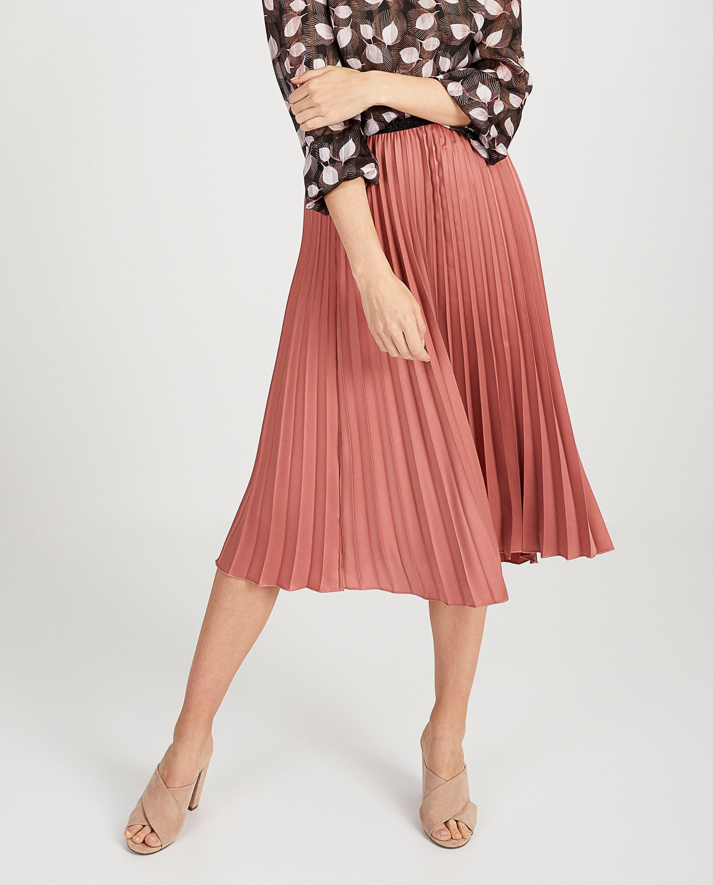 Jupe plissée rose hot sale