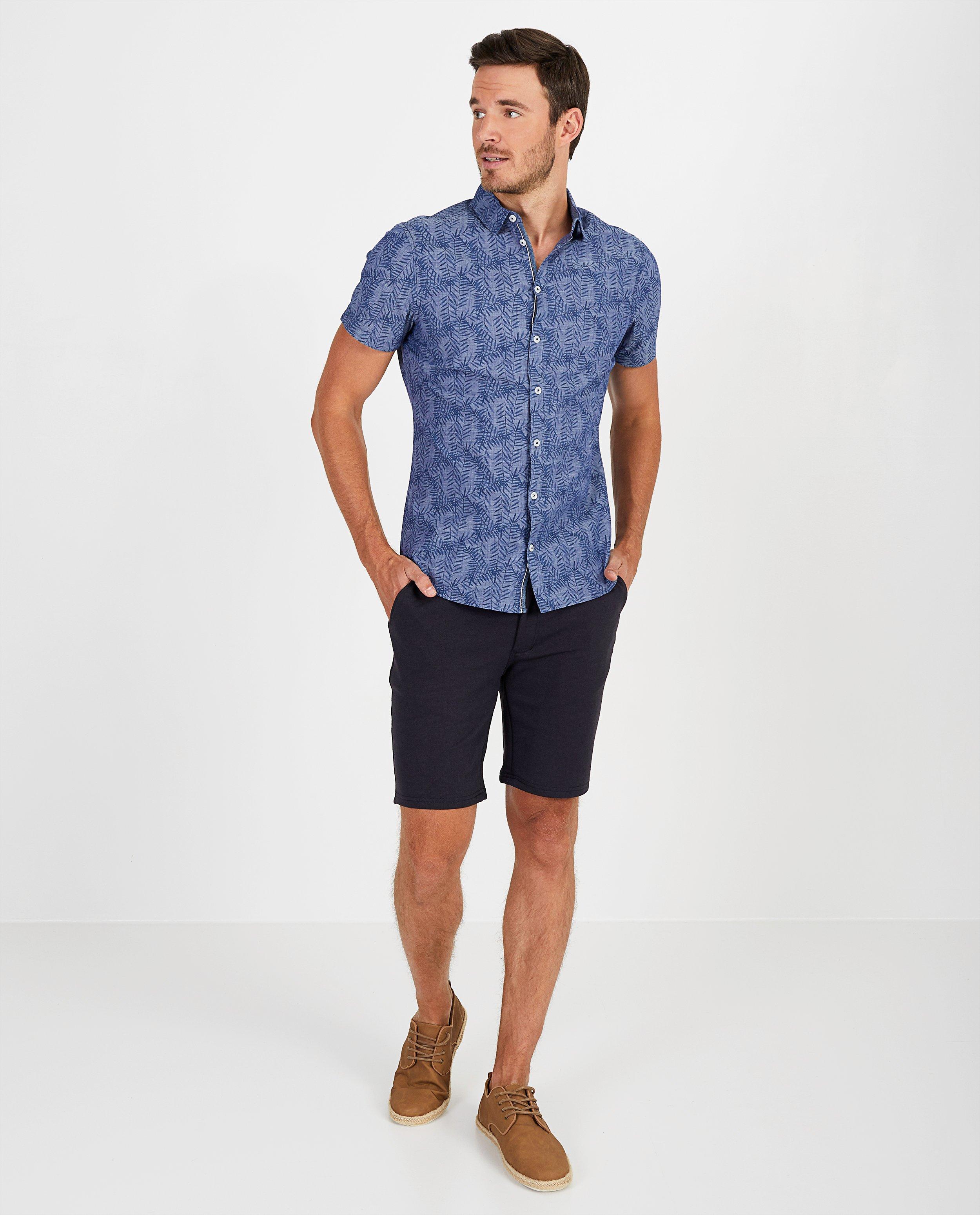Chemise bleue League Danois - imprimé, en coton - League Danois