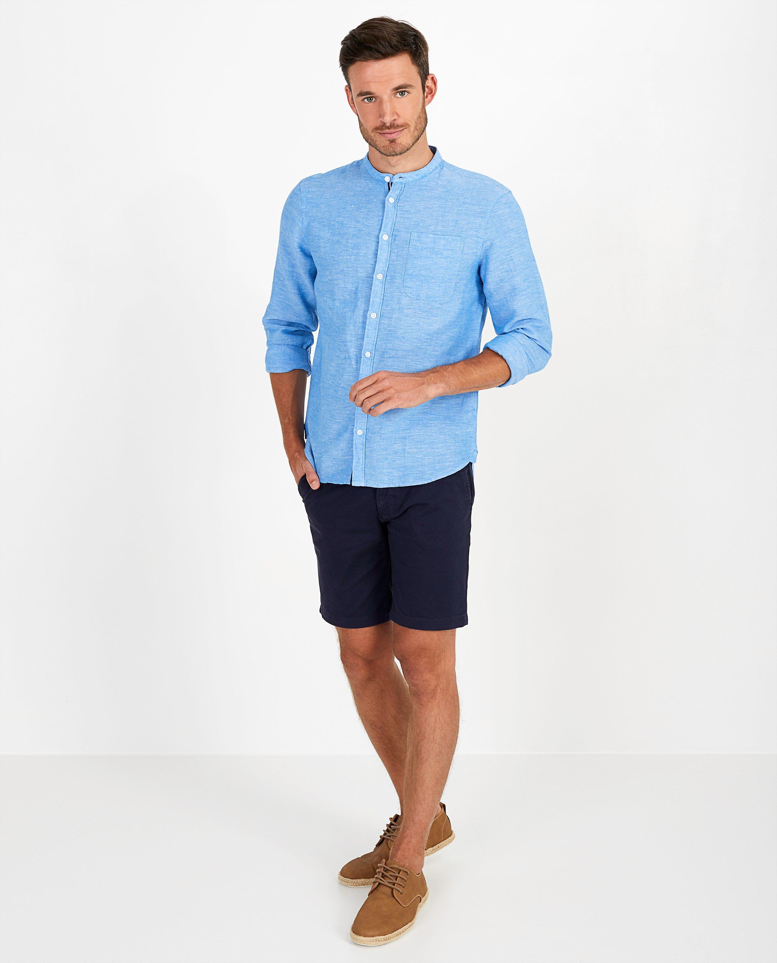 Chemise col mao League Danois - bleu clair - League Danois