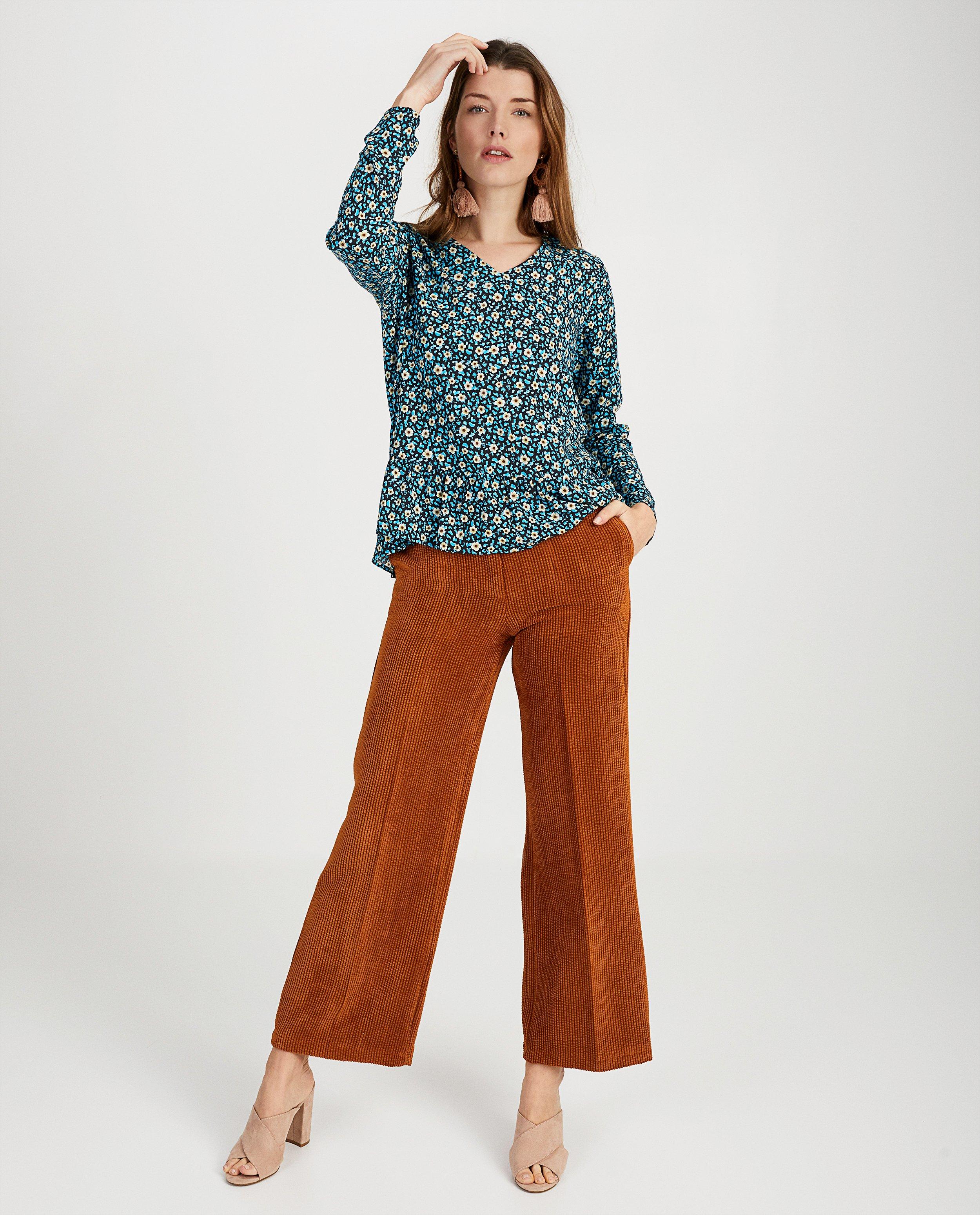 Broek van ribfluweel Ella Italia - null - Ella Italia