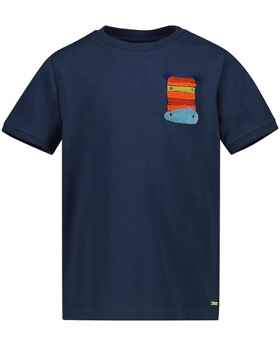 T-shirt bleu à imprimé Maya