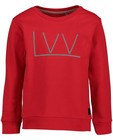 Rode sweater Levv - met opschrift - Levv
