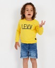 T-shirts - Gele sweater met opschrift Levv