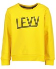 T-shirts - Sweat jaune à inscription Levv