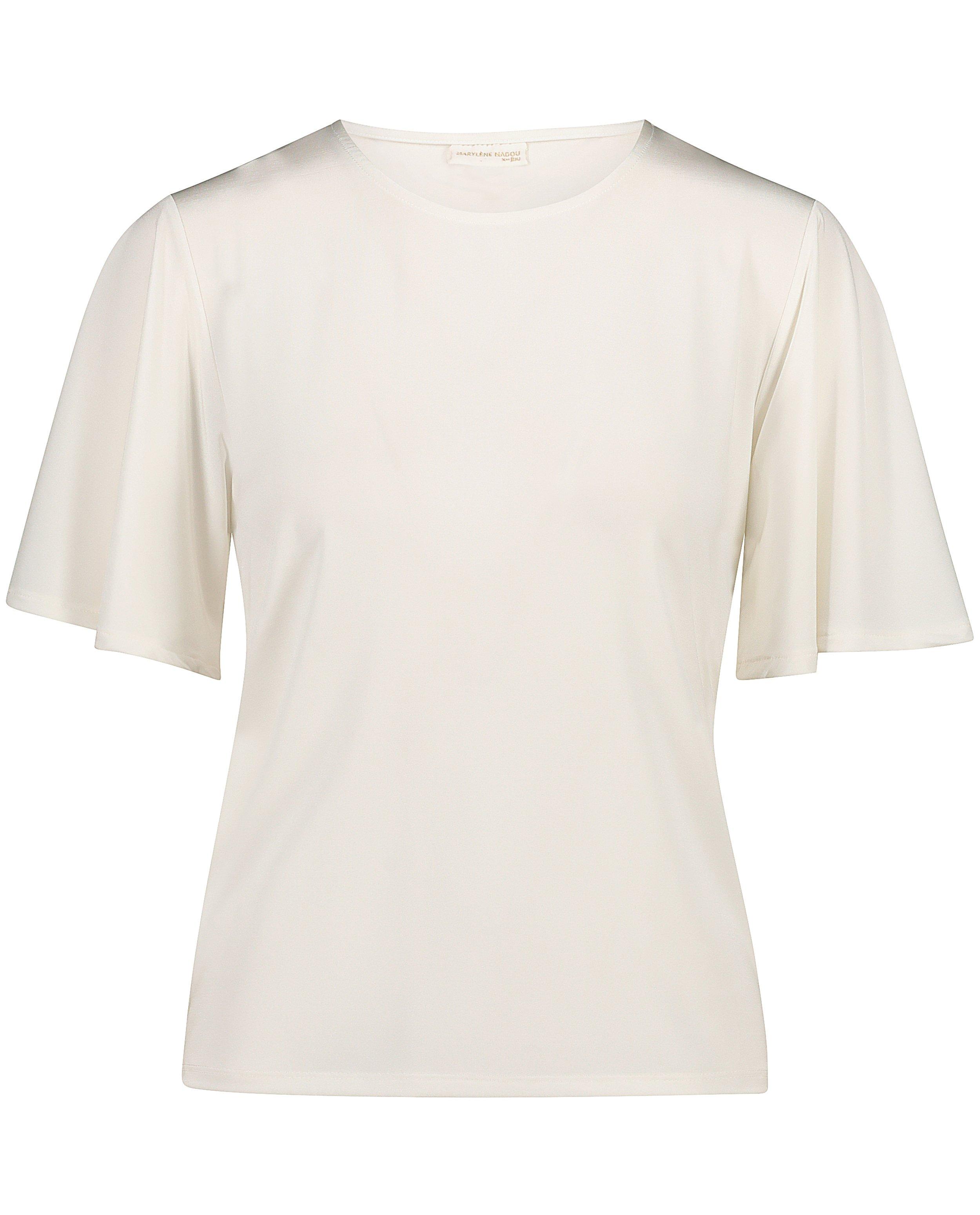 T-shirts - Wit T-shirt Marylène Madou