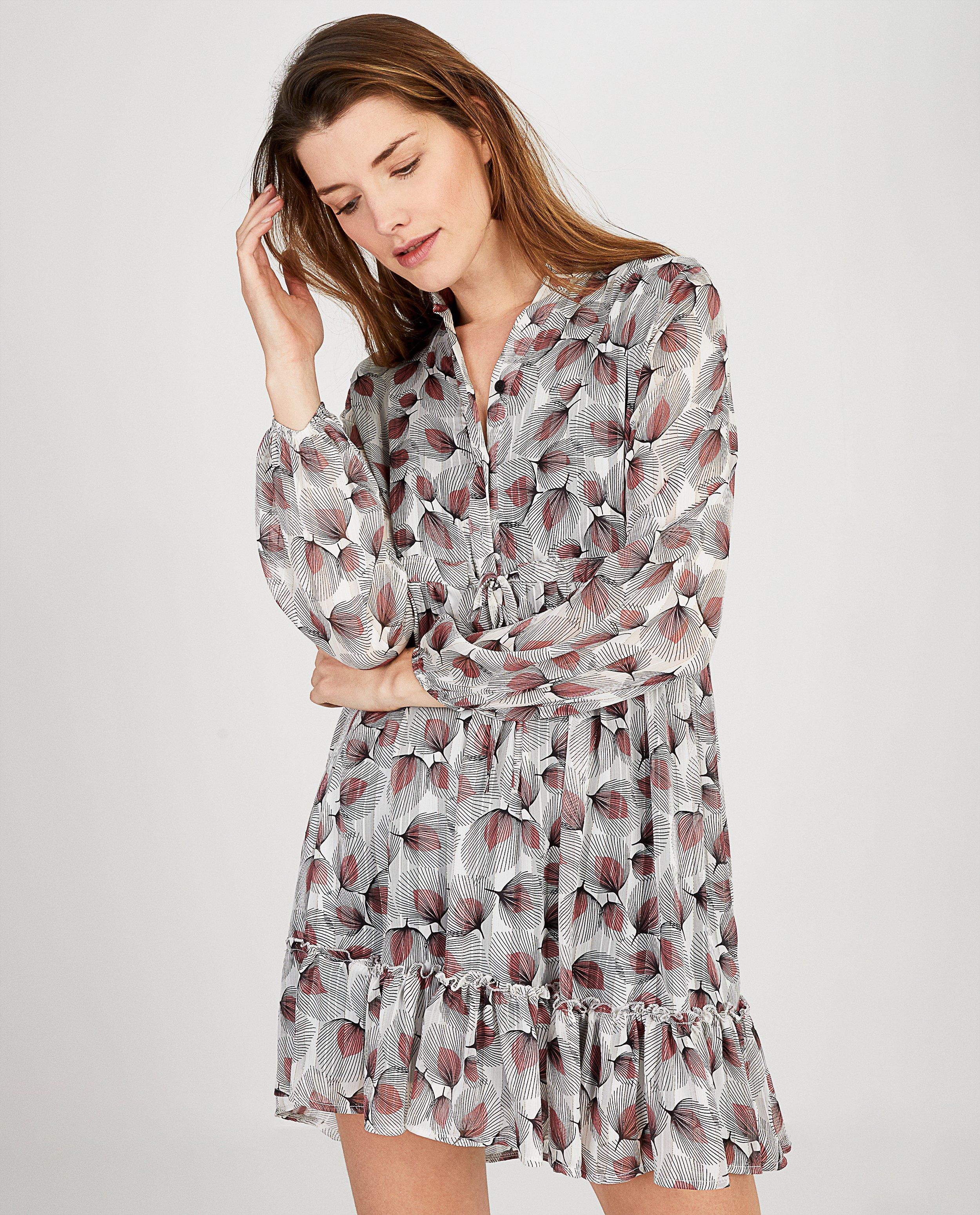 Robes - Witte jurk met print Ella Italia