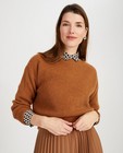 Pulls - Pull brun en fin tricot