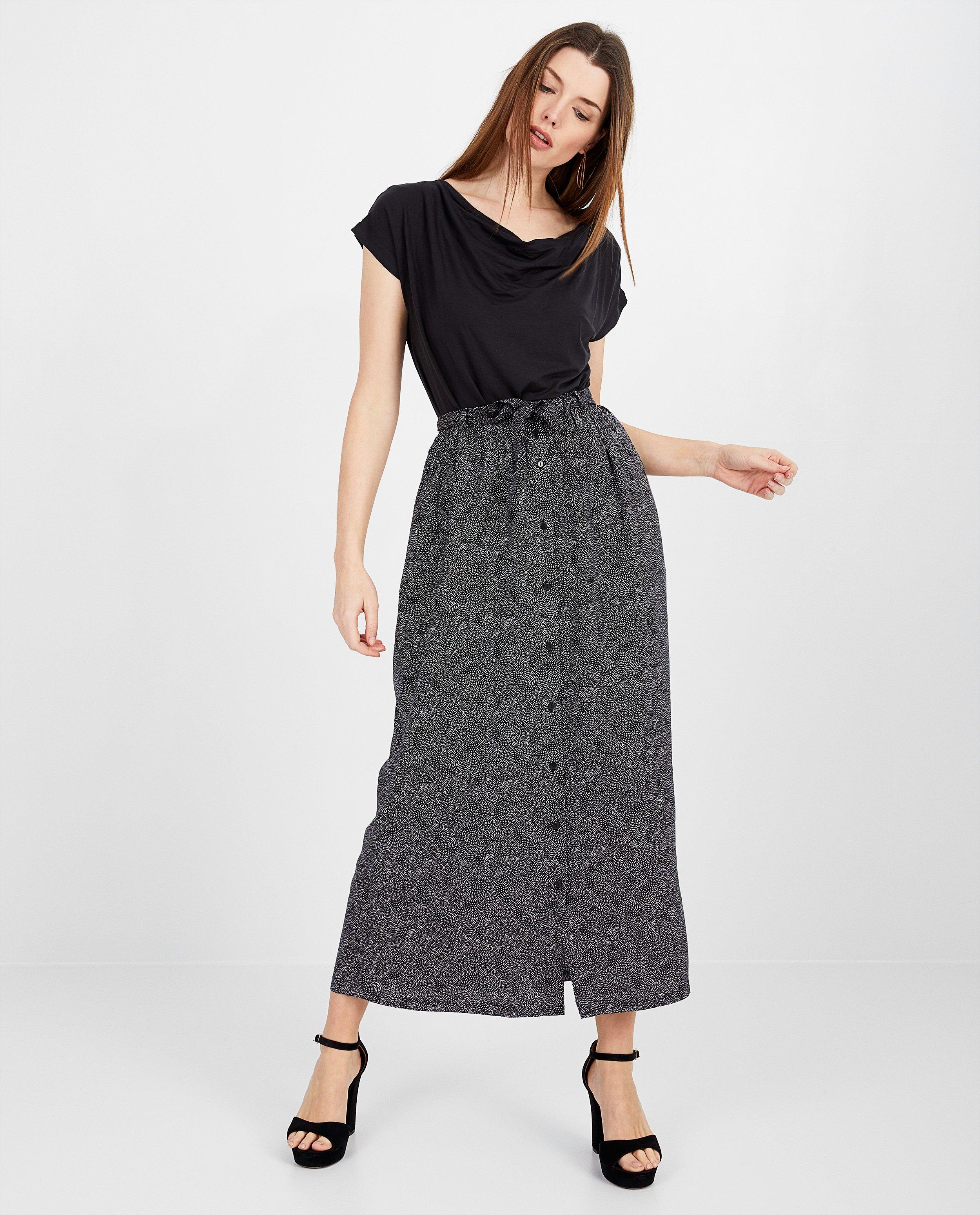 Zwarte maxi-rok Froy en Dind - null - Froy en Dind