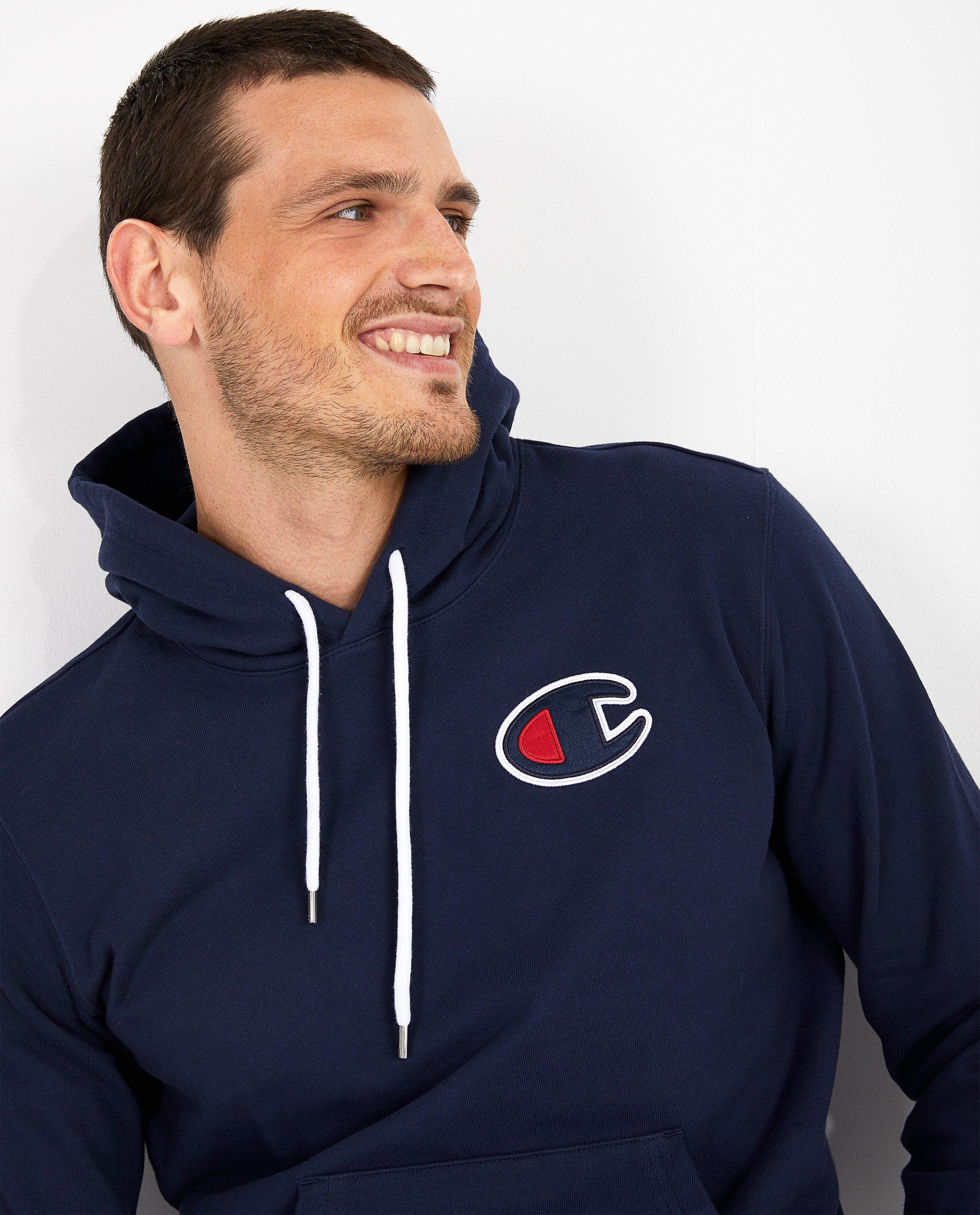 champion hoodie blauw